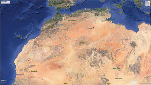 Figure 1. Geographical location map of Ouargla region.