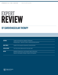 Cover image for Expert Review of Cardiovascular Therapy, Volume 14, Issue 9, 2016