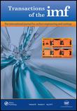 Cover image for Transactions of the IMF, Volume 89, Issue 3, 2011