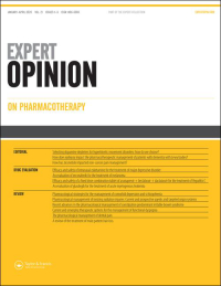 Cover image for Expert Opinion on Pharmacotherapy, Volume 21, Issue 8, 2020