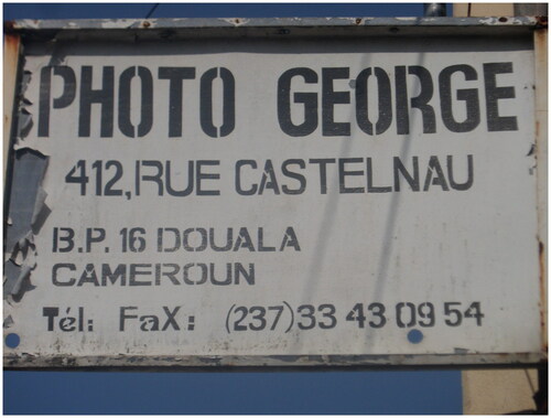 Figure 7 Company sign of the studio in rue Castelnau, 2010. (Copyright Rosario Mazuela)