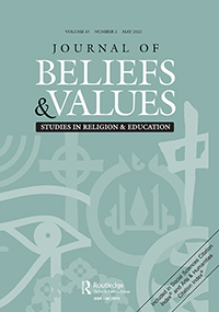Cover image for Journal of Beliefs & Values, Volume 43, Issue 2, 2022