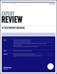 Cover image for Expert Review of Respiratory Medicine, Volume 13, Issue 4, 2019
