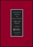 Cover image for Research Papers in Education, Volume 27, Issue 3, 2012