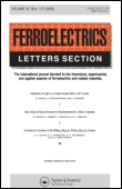 Cover image for Ferroelectrics Letters Section, Volume 26, Issue 5-6, 1999