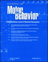Cover image for Journal of Motor Behavior, Volume 48, Issue 6, 2016