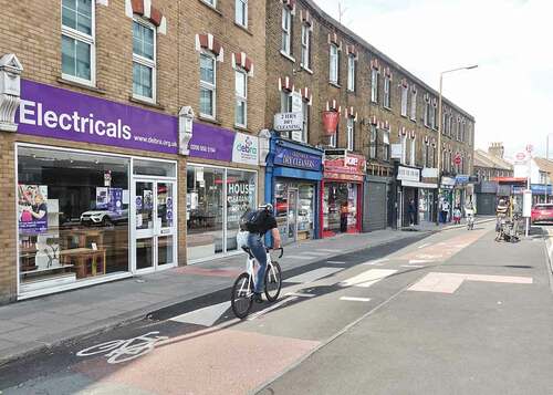 Figure 12. New cycle lanes, re-prioritizing street space permanently.