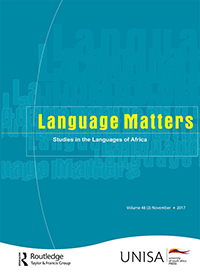 Cover image for Language Matters, Volume 48, Issue 3, 2017