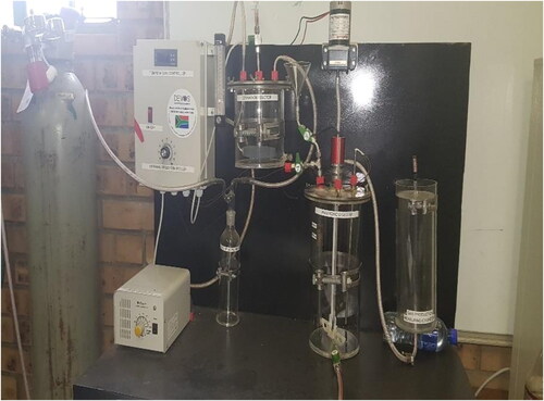 Figure 2. Equipment set-up in the laboratory.