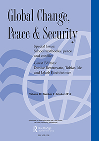 Cover image for Global Change, Peace & Security, Volume 30, Issue 3, 2018