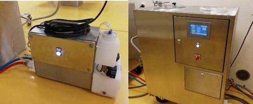 Figure 2. P4P System (Right: P4P Control and left: P4P Power).