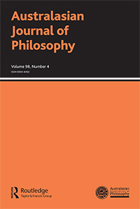 Cover image for Australasian Journal of Philosophy, Volume 98, Issue 4, 2020