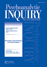 Cover image for Psychoanalytic Inquiry, Volume 43, Issue 8, 2023