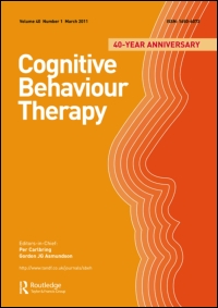 Cover image for Cognitive Behaviour Therapy, Volume 29, Issue 3-4, 2000