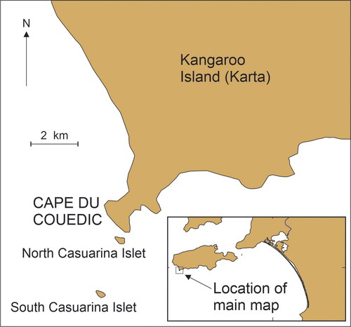 Figure 5. Islands off Cape du Couedic, Kangaroo Island.
