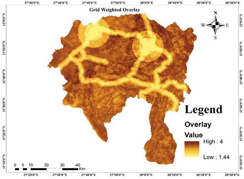 Figure 11. Grid weighted overlay