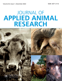 Cover image for Journal of Applied Animal Research, Volume 51, Issue 1, 2023