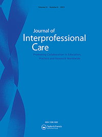 Cover image for Journal of Interprofessional Care, Volume 33, Issue 6, 2019