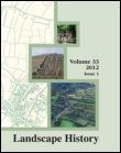 Cover image for Landscape History, Volume 19, Issue 1, 1997