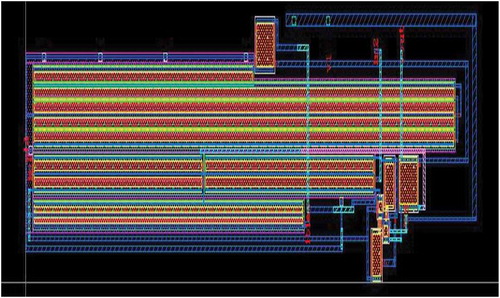 Figure 11. Layout of RFC OpAmp in cadence virtuoso.