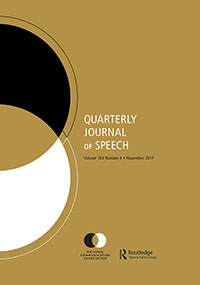 Cover image for Quarterly Journal of Speech, Volume 103, Issue 4, 2017