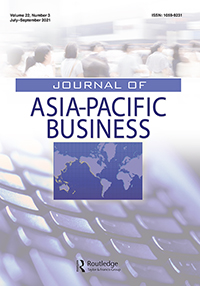 Cover image for Journal of Asia-Pacific Business, Volume 22, Issue 3, 2021
