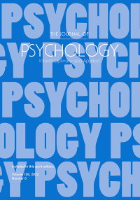 Cover image for The Journal of Psychology, Volume 132, Issue 1, 1998