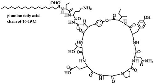Figure 3. Example of the fengycin lipopeptide structure.