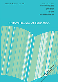 Cover image for Oxford Review of Education, Volume 49, Issue 3, 2023