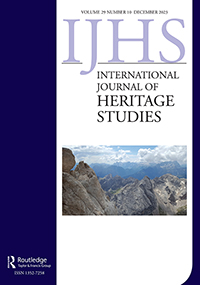 Cover image for International Journal of Heritage Studies, Volume 29, Issue 10, 2023
