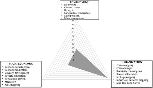 Figure 8. Associated themes in the GEE-NTL applications.