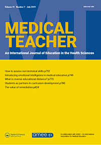 Cover image for Medical Teacher, Volume 41, Issue 7, 2019
