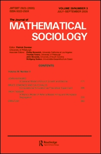 Cover image for The Journal of Mathematical Sociology, Volume 40, Issue 4, 2016