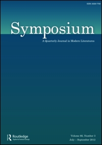 Cover image for Symposium: A Quarterly Journal in Modern Literatures, Volume 55, Issue 3, 2001