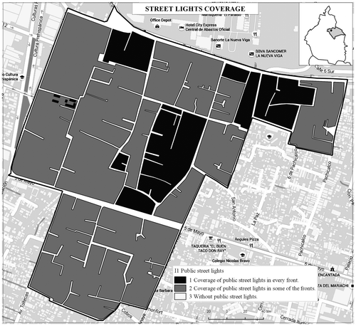 Figure 3. Street lights coverage.