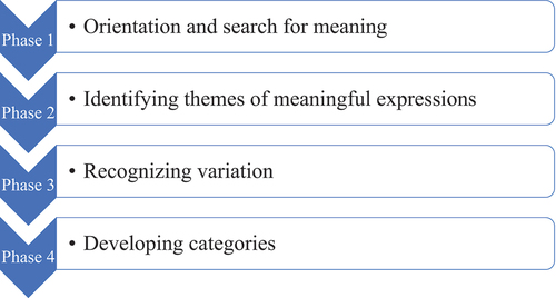 Figure 1. Process of phenomenographic data analysis.