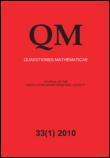 Cover image for Quaestiones Mathematicae, Volume 8, Issue 4, 1985