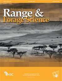 Cover image for African Journal of Range & Forage Science, Volume 38, Issue 3, 2021
