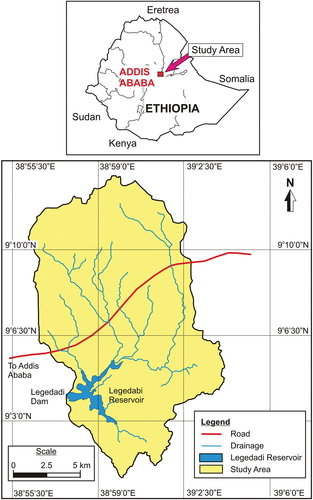 Figure 1. The location map of the study area.