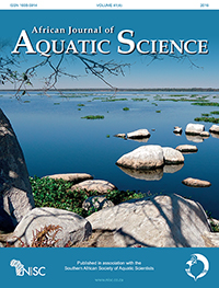 Cover image for African Journal of Aquatic Science, Volume 41, Issue 4, 2016