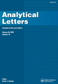 Cover image for Analytical Letters, Volume 56, Issue 18, 2023
