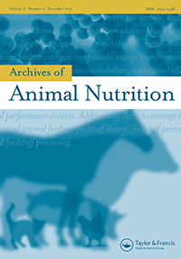 Cover image for Archives of Animal Nutrition, Volume 71, Issue 6, 2017