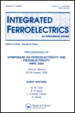 Cover image for Integrated Ferroelectrics, Volume 154, Issue 1, 2014