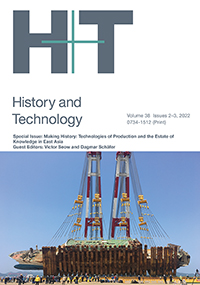 Cover image for History and Technology, Volume 38, Issue 2-3, 2022