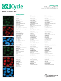 Cover image for Cell Cycle, Volume 17, Issue 1, 2018