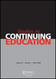 Cover image for Studies in Continuing Education, Volume 35, Issue 3, 2013
