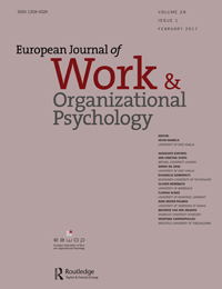 Cover image for European Journal of Work and Organizational Psychology, Volume 26, Issue 1, 2017