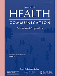 Cover image for Journal of Health Communication, Volume 25, Issue 4, 2020