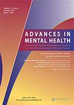 Cover image for Advances in Mental Health, Volume 10, Issue 1, 2011