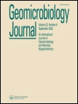 Cover image for Geomicrobiology Journal, Volume 29, Issue 8, 2012
